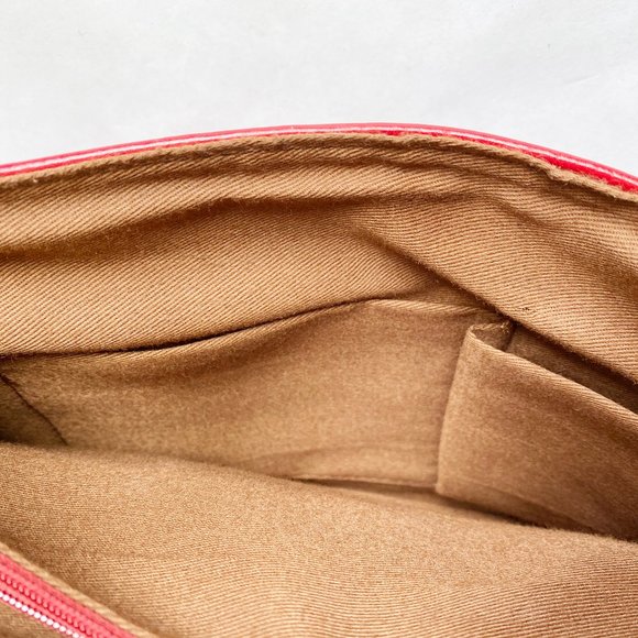 Vera Pelle Red Leather Shoulder Bag Pre-owned - Picture 10 of 11